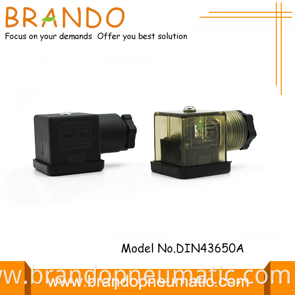 43650a black connector for solenoid coil